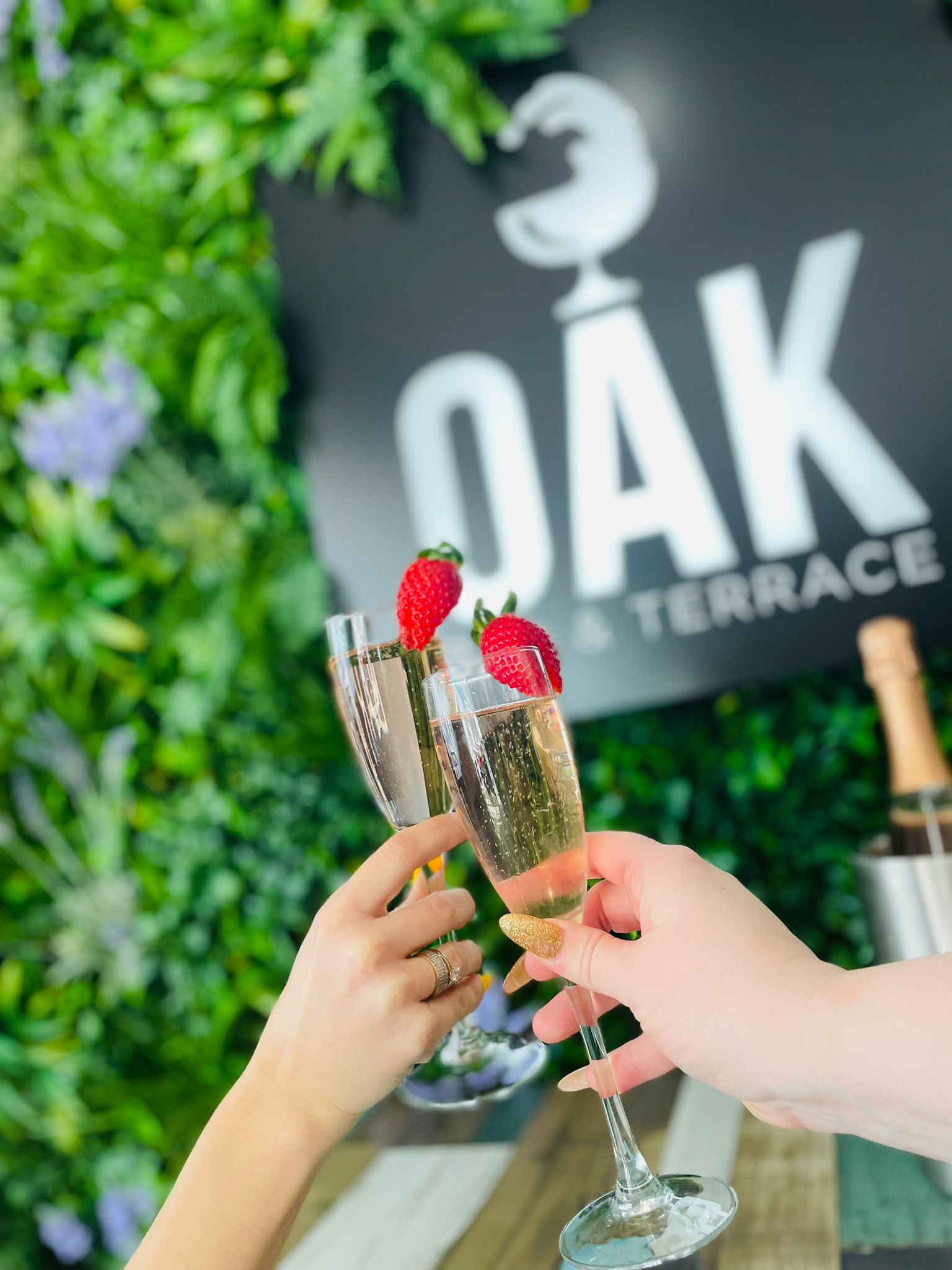 The Oak Bar Terrace Our outside terrace is spacious with heated umbrellas