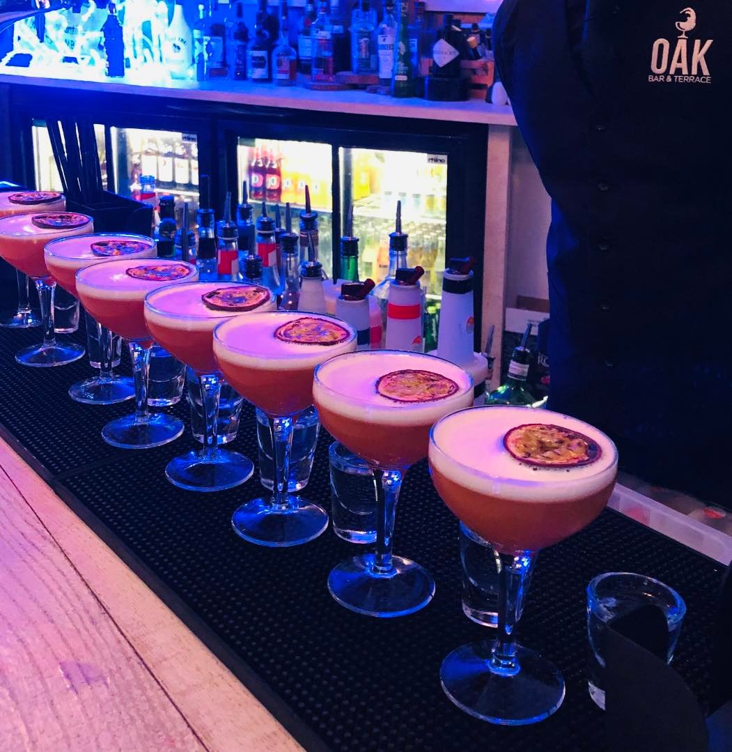 The Oak Bar Terrace Our outside terrace is spacious with heated umbrellas